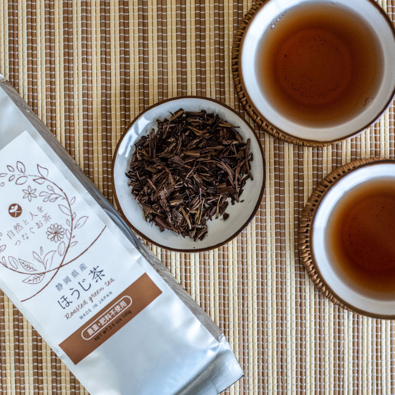 静岡県産 ほうじ茶 100g|自然と人をつなぐお茶【農薬・肥料不使用】【送料無料】