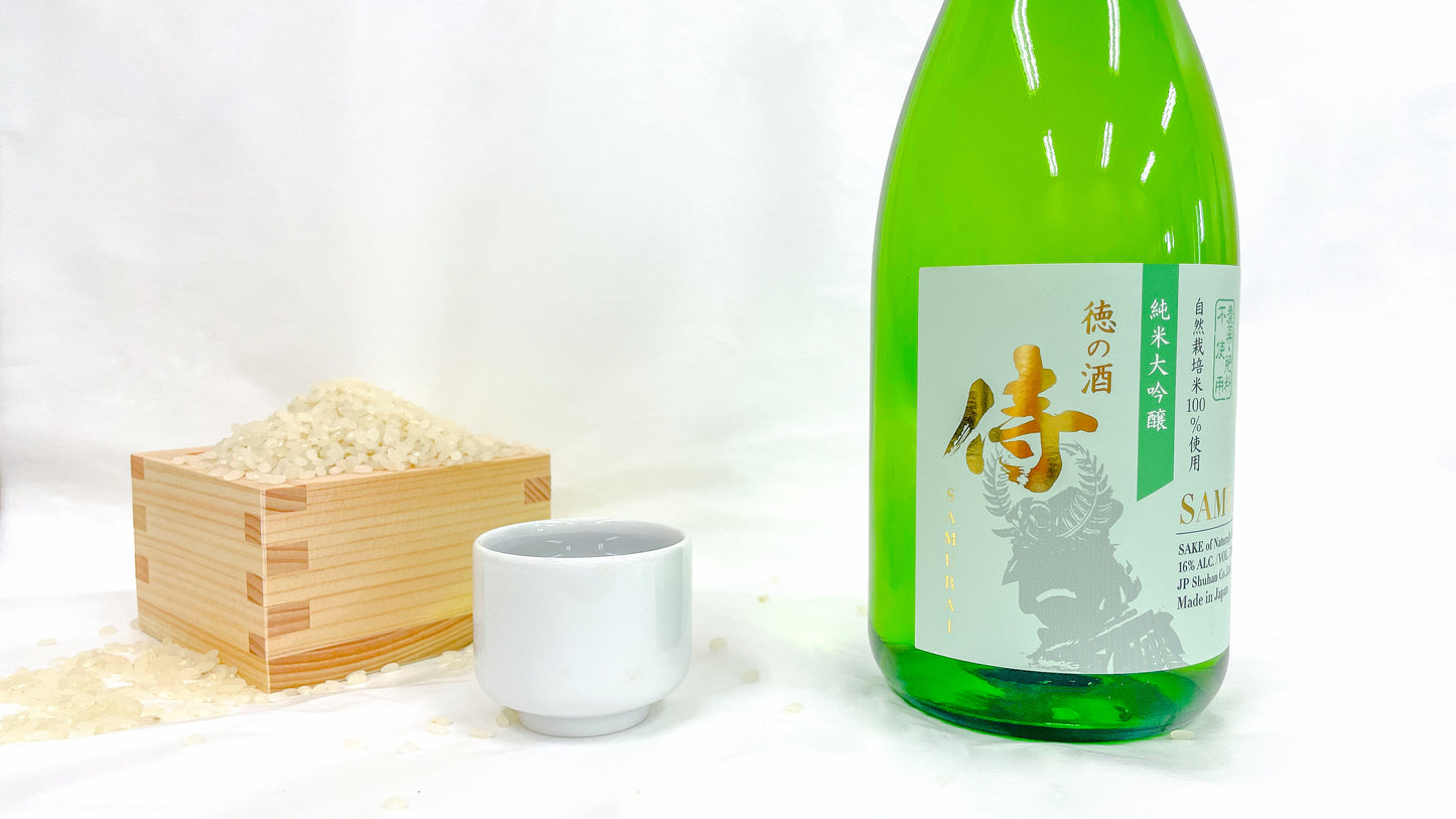純米大吟醸「徳の酒 侍」720ml|日本酒 清酒【木村秋則式自然栽培米使用】【送料無料】