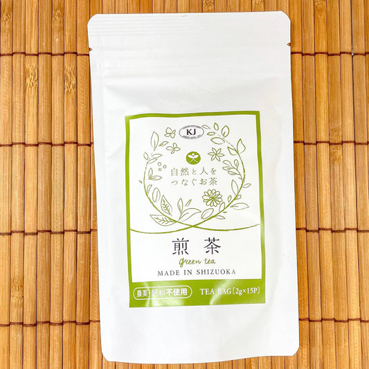 自然と人をつなぐお茶 煎茶 TEA BAG[2g X 15P] 【静岡県産】【農薬・肥料不使用】【送料無料】
